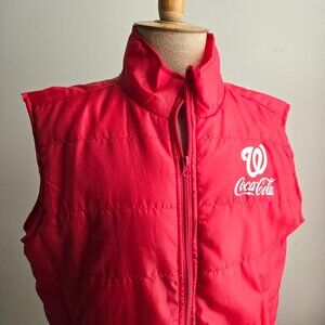 ⚾️ Washington Nationals x Coca-Cola Red Quilted Vest (M) ⚾️